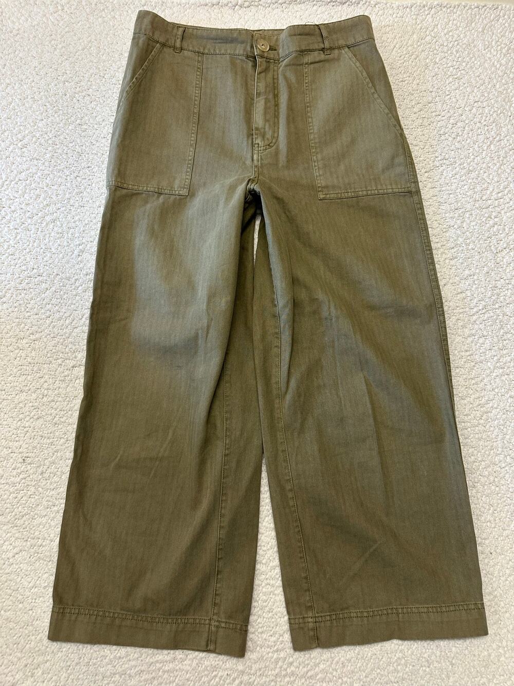 Free People Womens Wide Leg Utility Pants Size 10